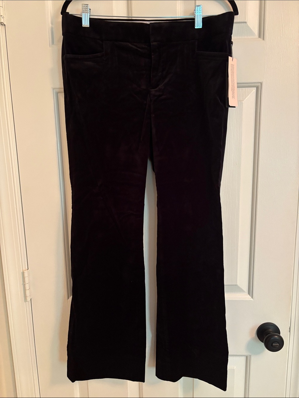 Banana Republic Black Velvet Sloan Pants